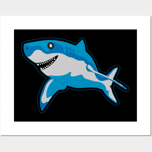 Smiling Shark Posters and Art